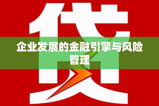 甘井子企业发展的金融引擎与风险管理