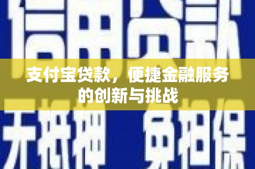 甘井子支付宝贷款，便捷金融服务的创新与挑战