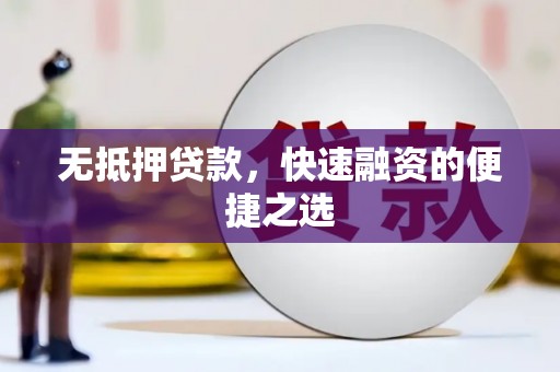 甘井子无抵押贷款，快速融资的便捷之选