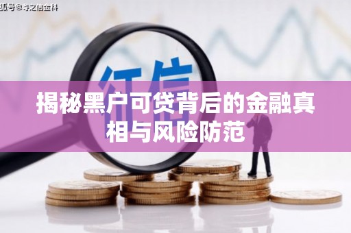 甘井子揭秘黑户可贷背后的金融真相与风险防范