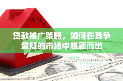 甘井子贷款推广策略，如何在竞争激烈的市场中脱颖而出