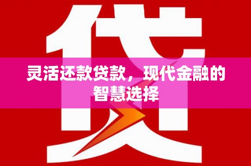 甘井子灵活还款贷款，现代金融的智慧选择