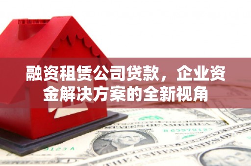 甘井子融资租赁公司贷款，企业资金解决方案的全新视角