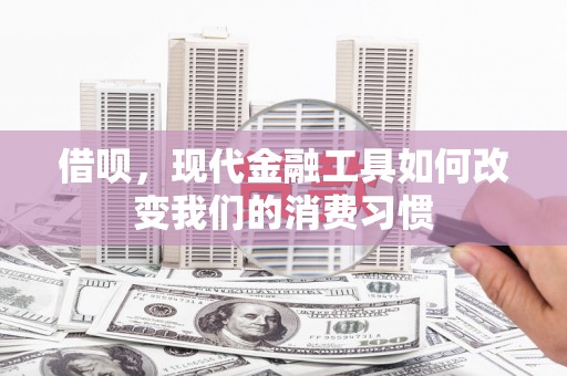 甘井子借呗，现代金融工具如何改变我们的消费习惯