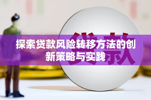 甘井子探索贷款风险转移方法的创新策略与实践